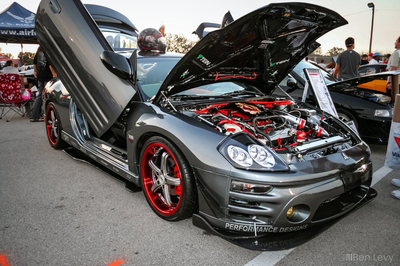 Grey 3G Mitsubishi Eclipse with Vertical Doors