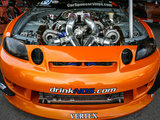 Front of Orange Twin Turbo Lexus SC400, Sponsored by NOS Energy Drink