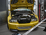 Phoenix Yellow BMW M3 with Horse Power Freaks Turbo