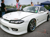 White Nissan Silvia at Hot Import Nights in Chicago 