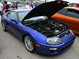 Blue Mk4 Toyota Supra on BBS Wheels