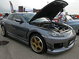 Grey Mazda RX-8 on XXR 962 Wheels