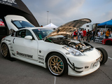 White Nissan 350Z at Hot Import Nights Nightshift in Bridgeview