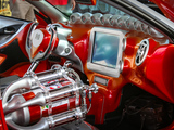 Computer Monitor Mounted in a Fiberglass Dashboard of a Toyota Celica