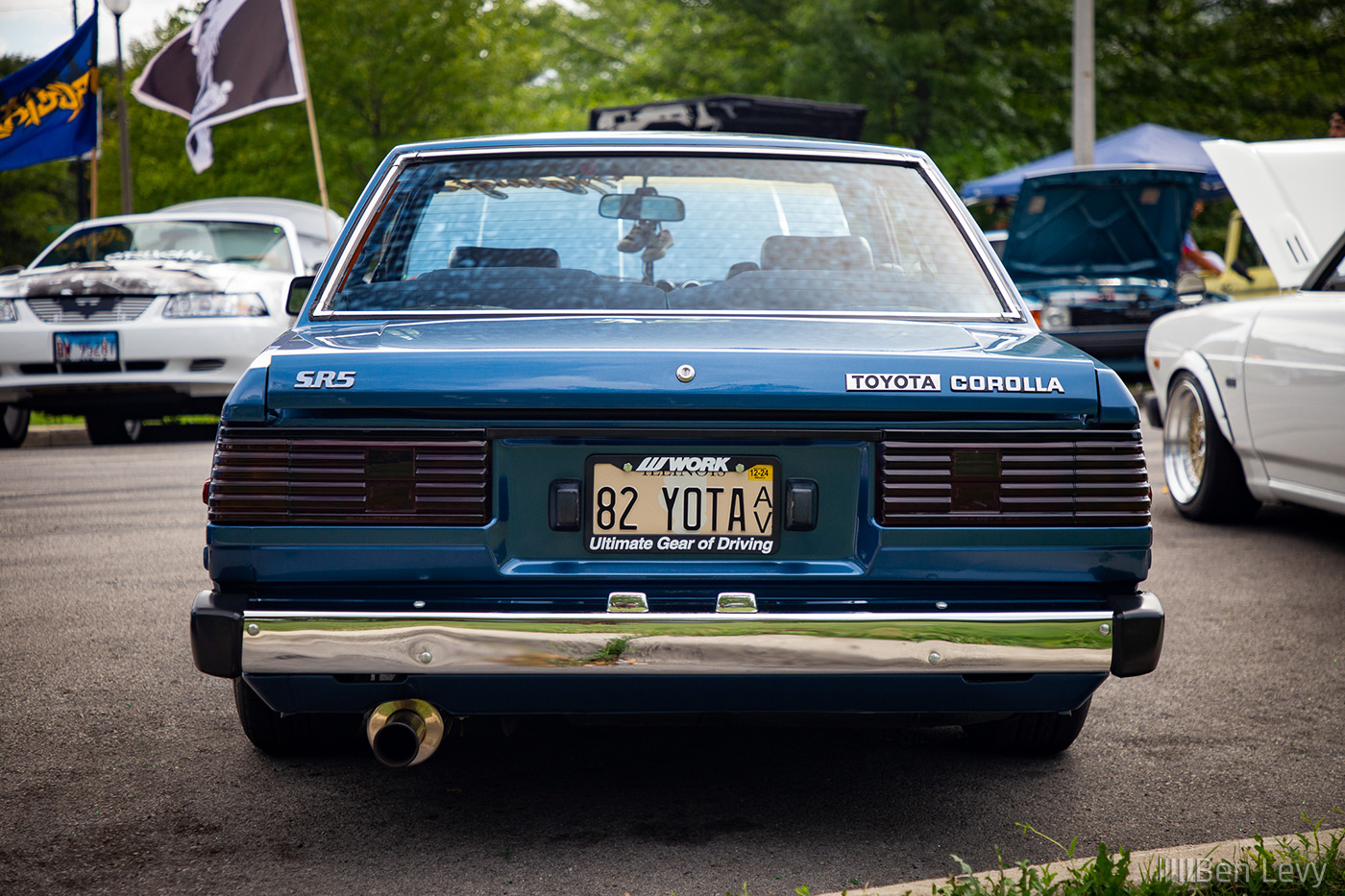 Rear of a Toyota Corolla SR5 Coupe
