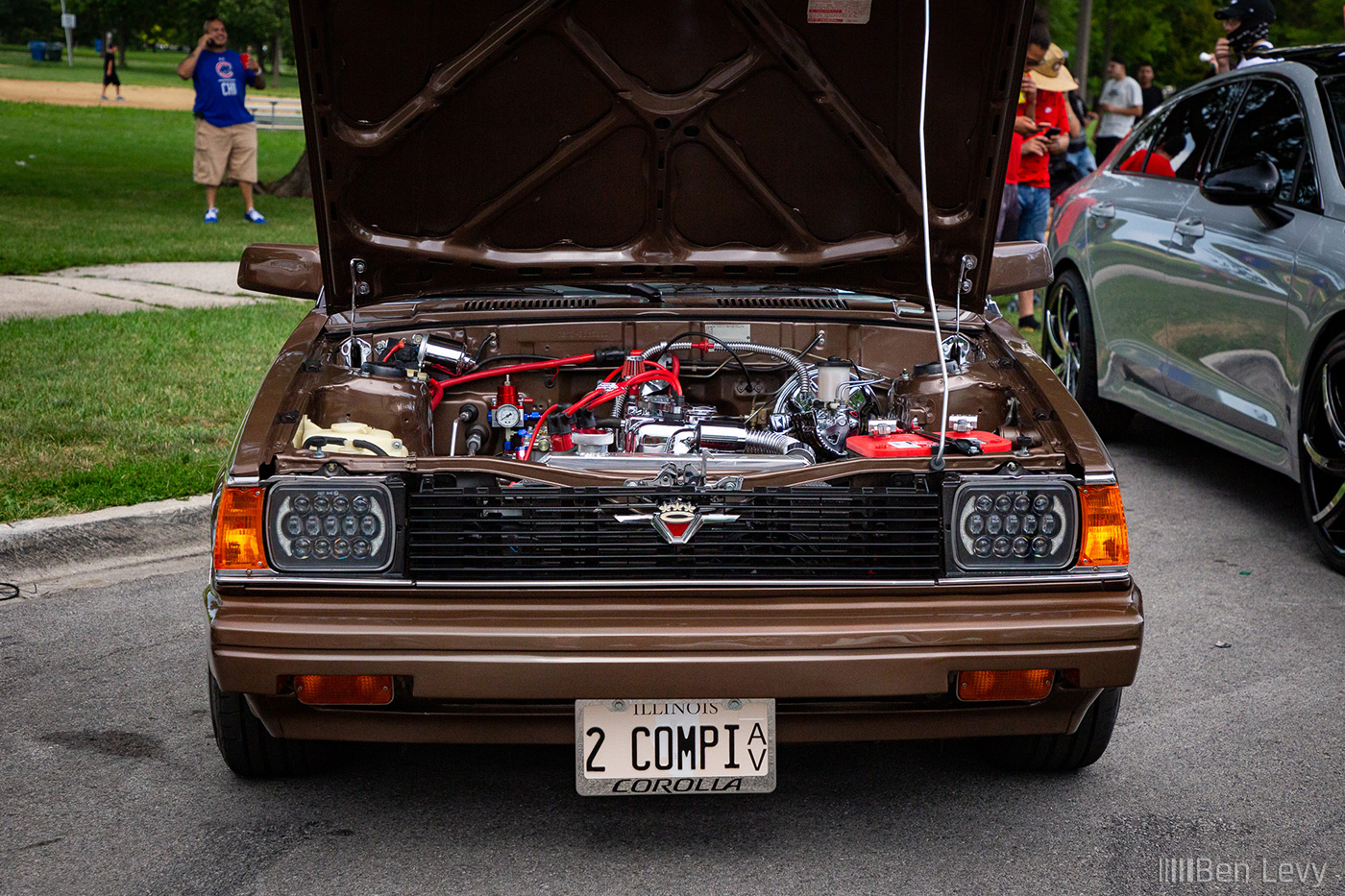Front of Brown 1982 Toyota Corolla Wagon