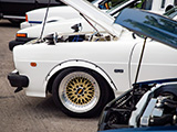 BBS Wheel on White Toyota Corolla