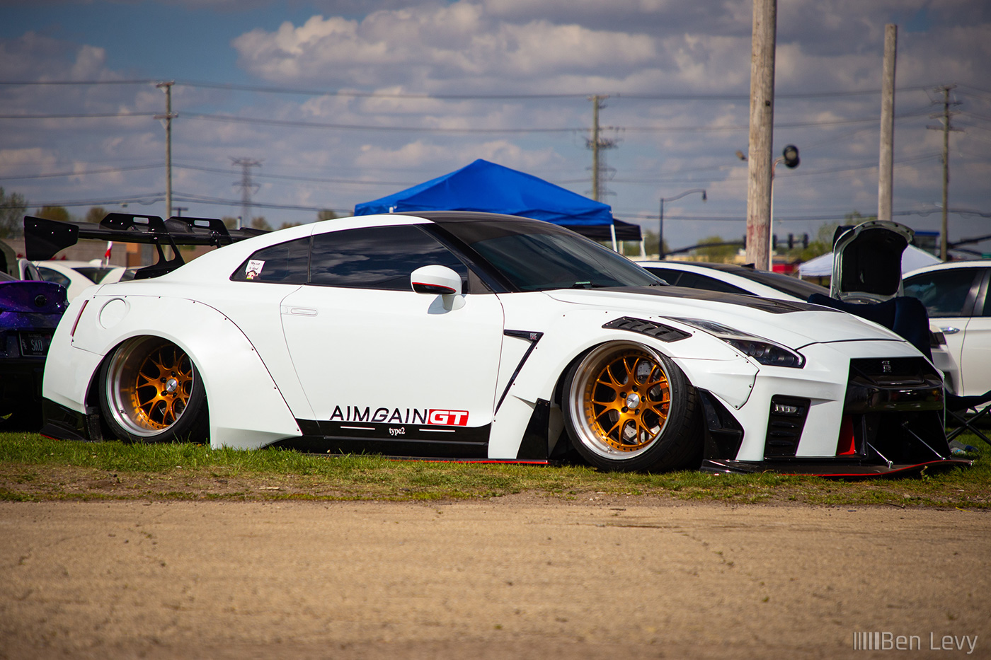 Bagged Widebody R35 GT-R at Import Face Off