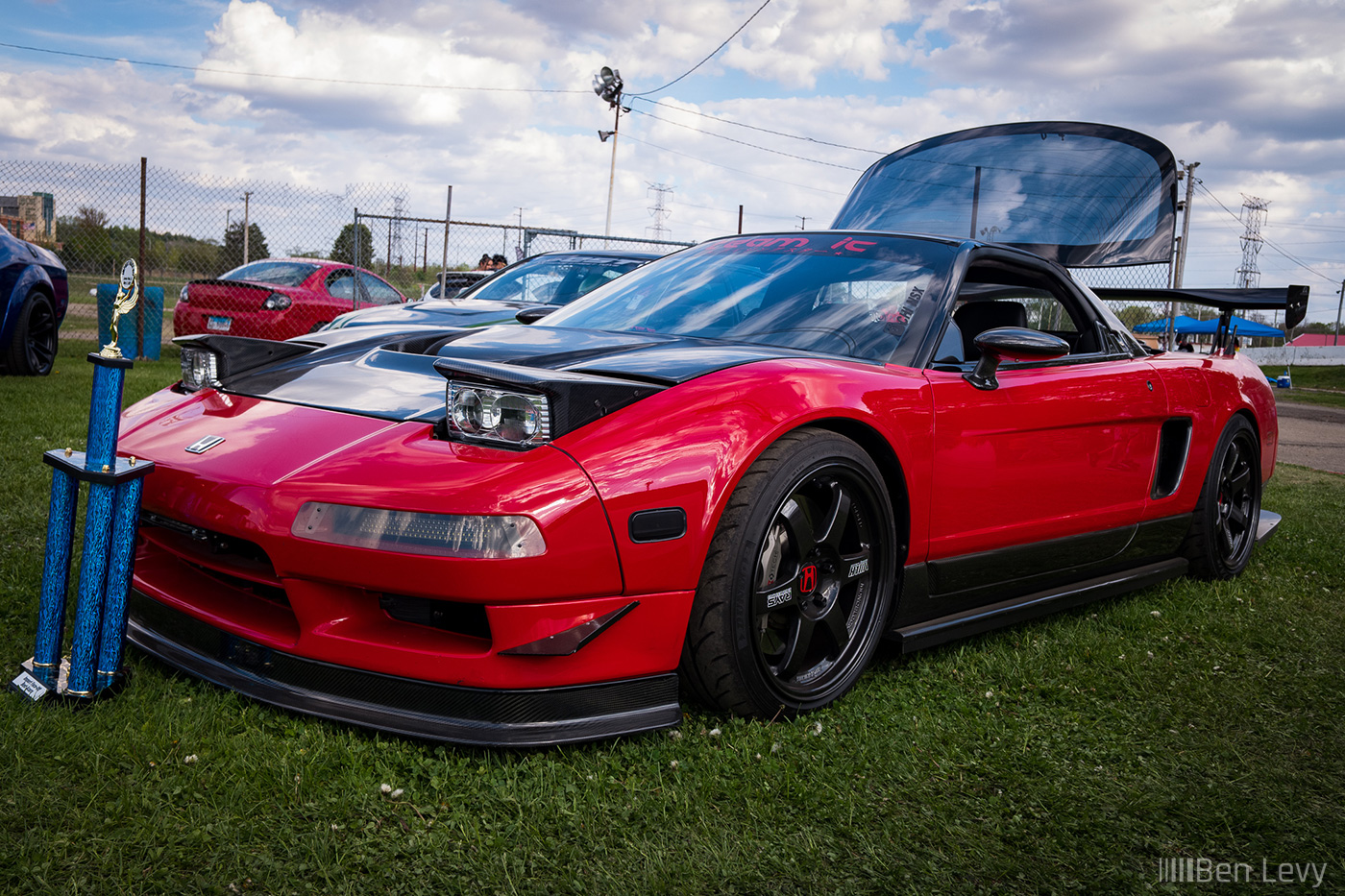 Red Acura NSX with Team IC at Import Face-Off in Rockford