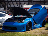 Bagged Nissan 370Z at Import Face-Off