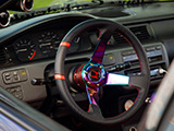 Carbon Fiber Pattern on Honda Civic Steering Wheel