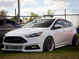 White Ford Focus ST at Rockford Car Show