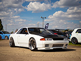 White R32 Nissan Skyline at Import Face Off in Rockford