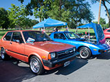 Rotary-powered Toyota Starlet and RX-7