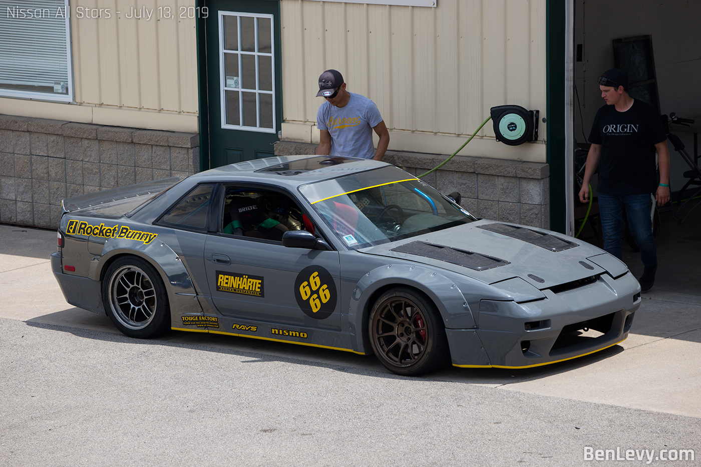 Grey Nissan 240SX with at Autobahn Country Club