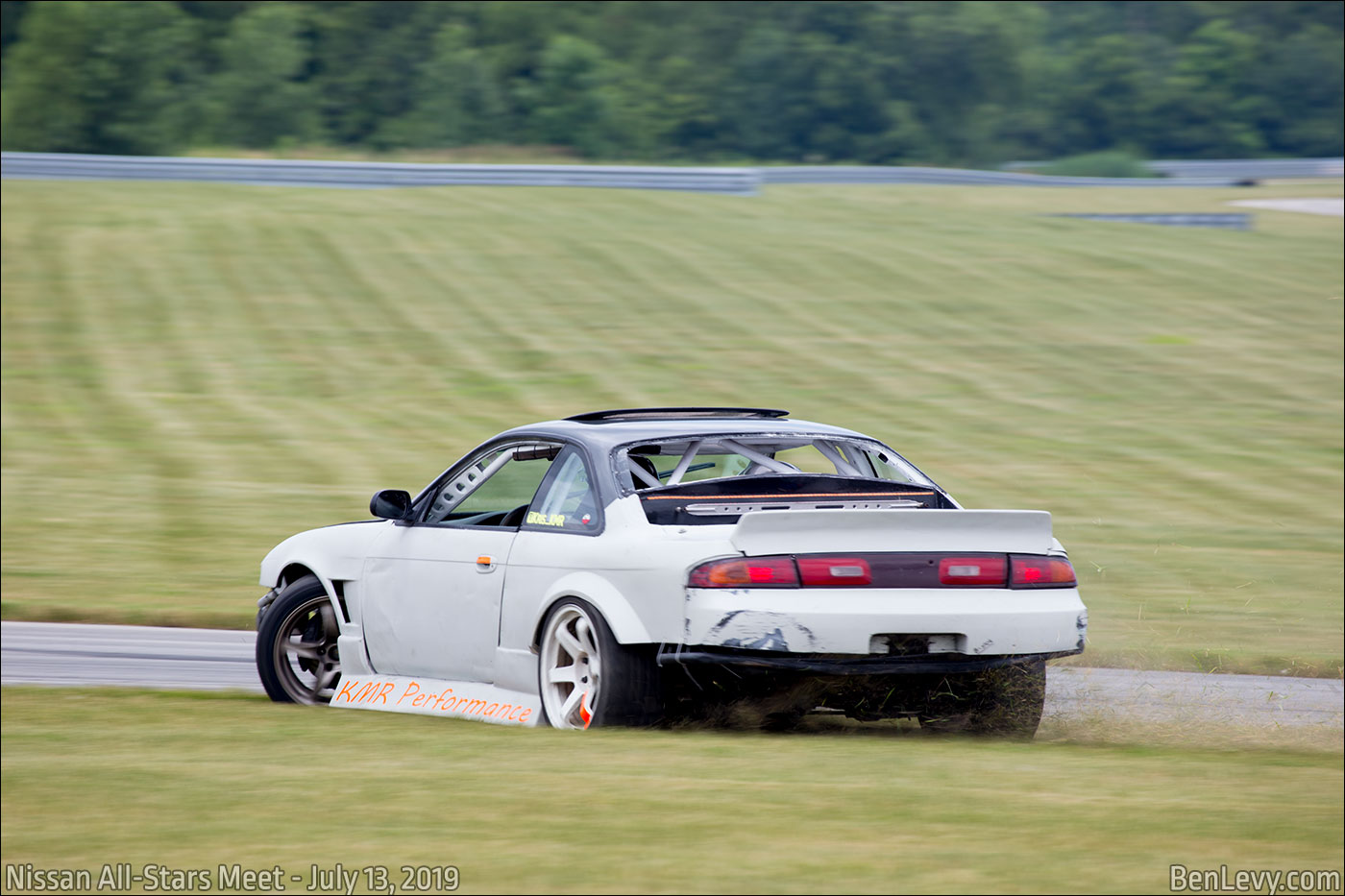 Nissan 240SX going off track