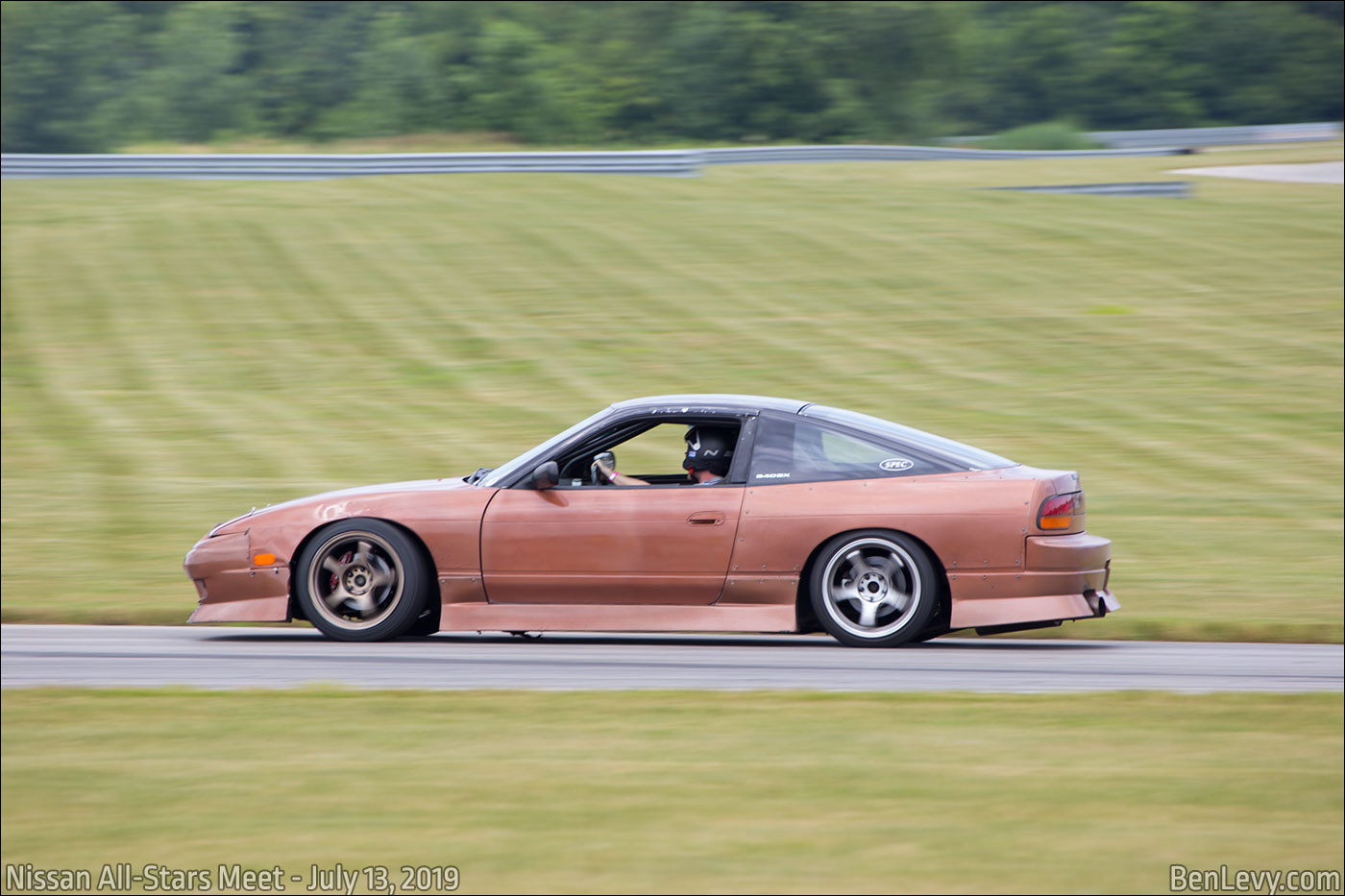 Nissan 240SX on the track