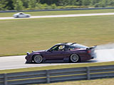 Purple 240SX drifting