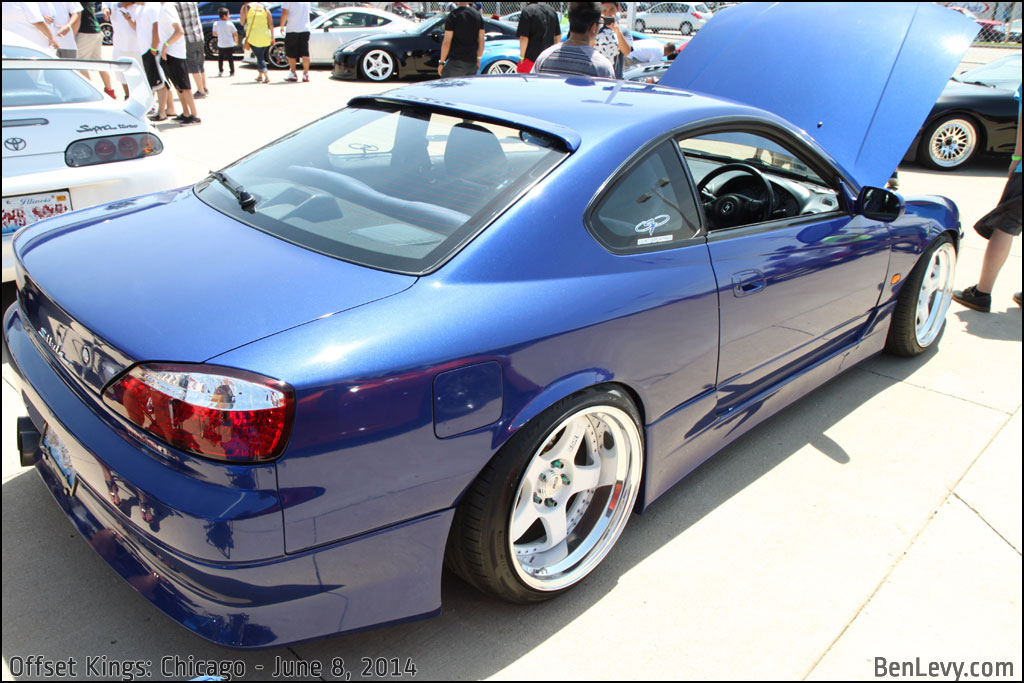 Blue Nissan Silvia