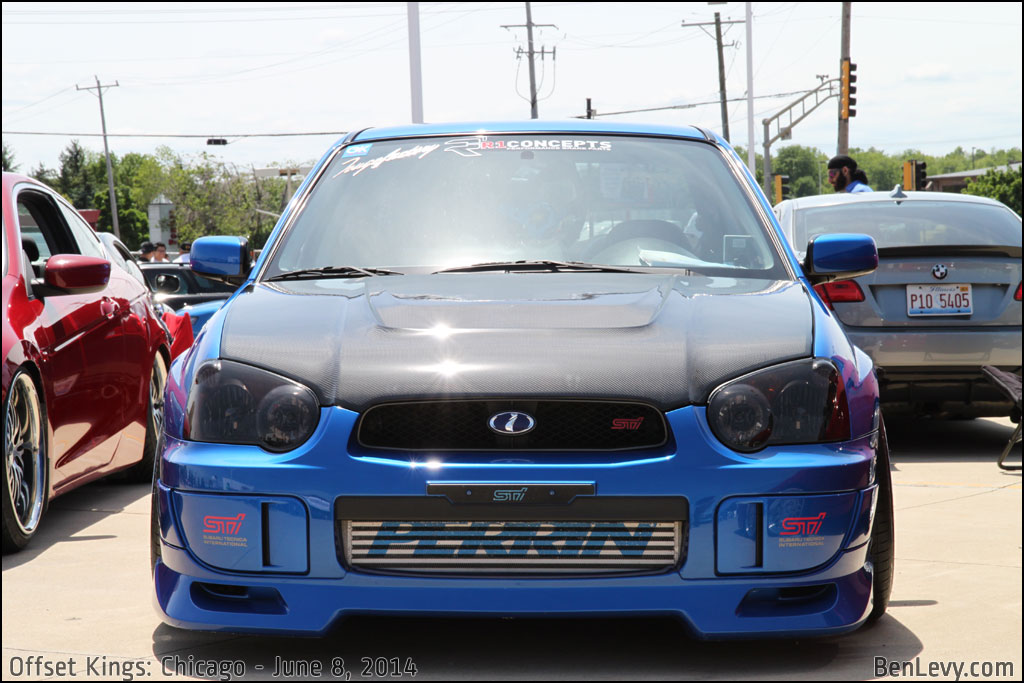 WRX STI with front-mount intercooler