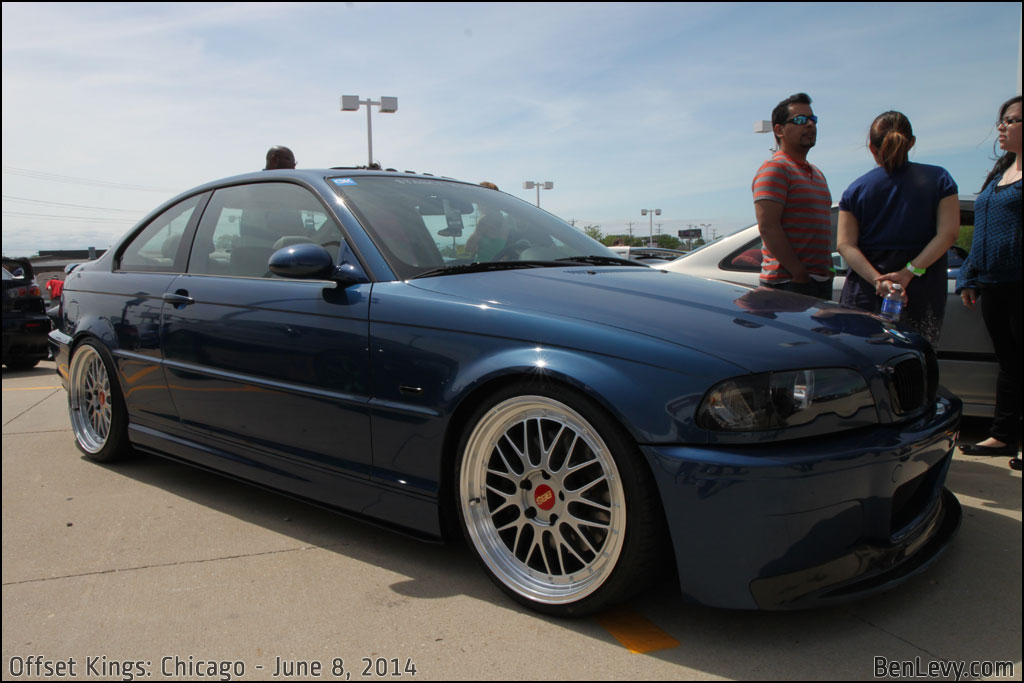 Blue BMW 3 series