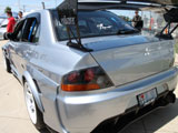 Silver Mitsubishi Lancer Evolution