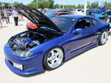 Blue Nissan Silvia