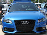 Blue Audi S4 front