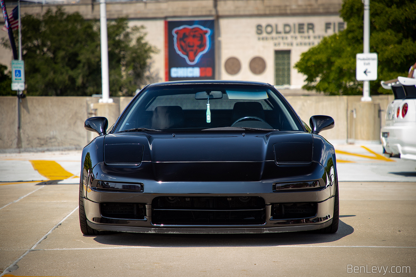 Front of a Blacked-out NA1 Acura NSX