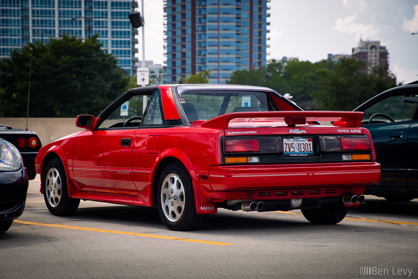 Red Supercharged Toyota MR2
