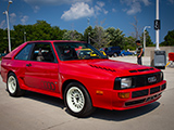 Red Audi Sport Quattro at RADWood Chicago