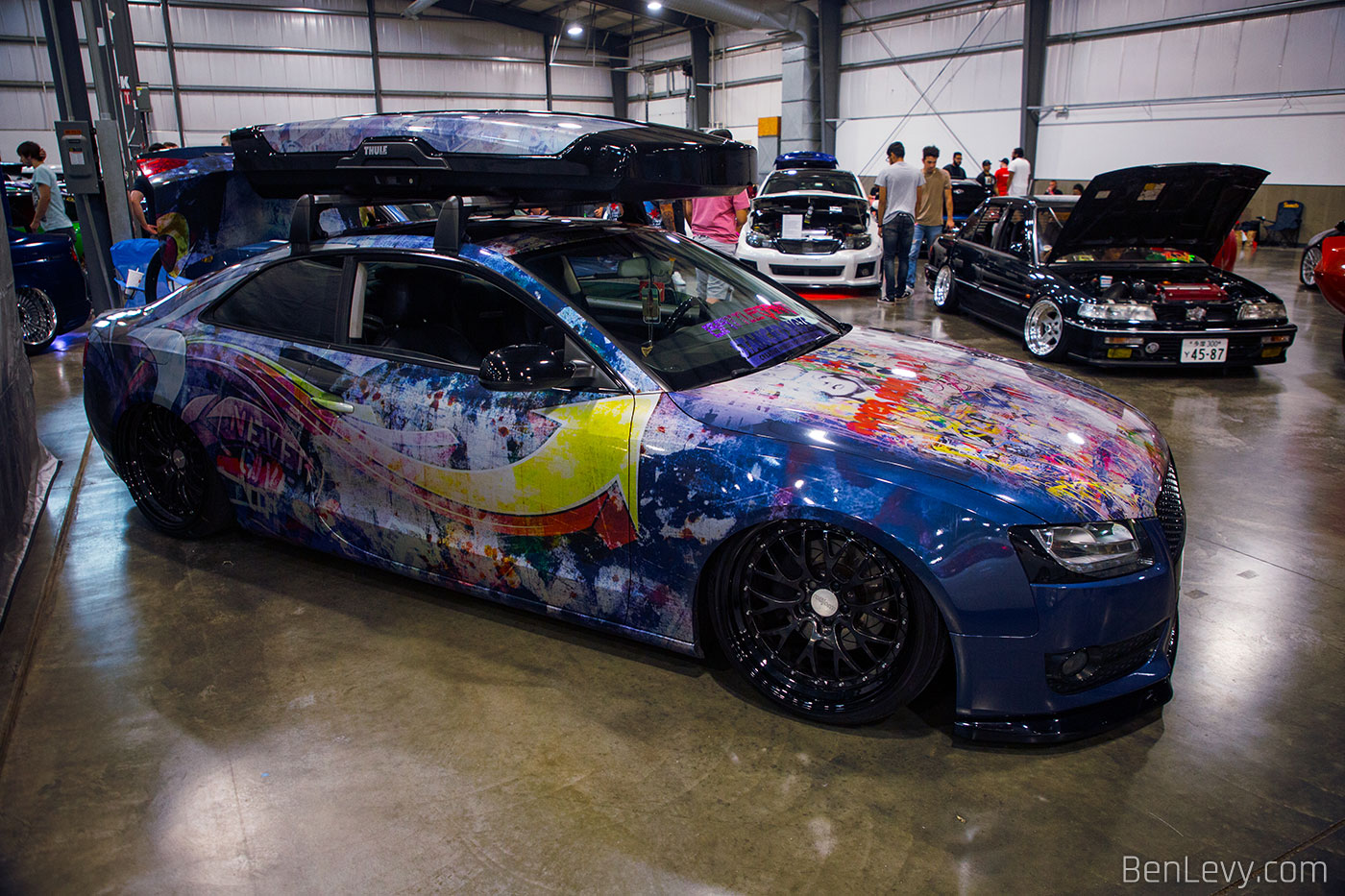 Wrapped Audi A5 at Slammedenuff Chicago