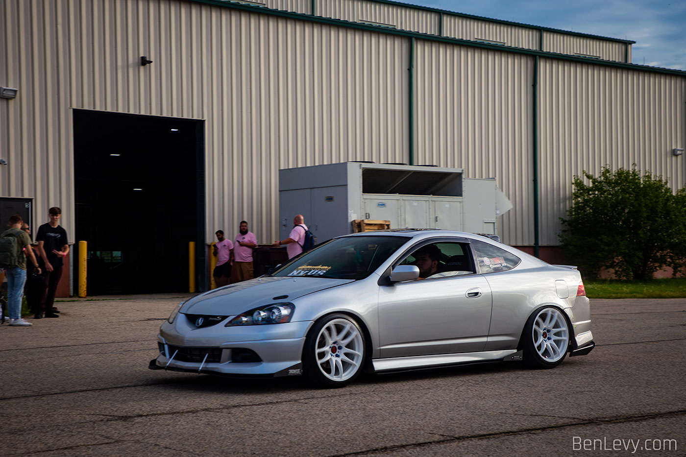 Silver Acura RSX Type-S after Slammedenuff Car Show