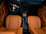 Custom Leather Seats with Diamond Pattern  in BMW E30
