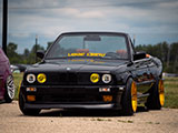 Bagged E30 Convertible at Slammedenuff Chicago