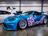 Blossoms on the Blue Nissan 370Z