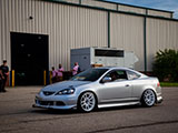 Silver Acura RSX Type-S after Slammedenuff Car Show