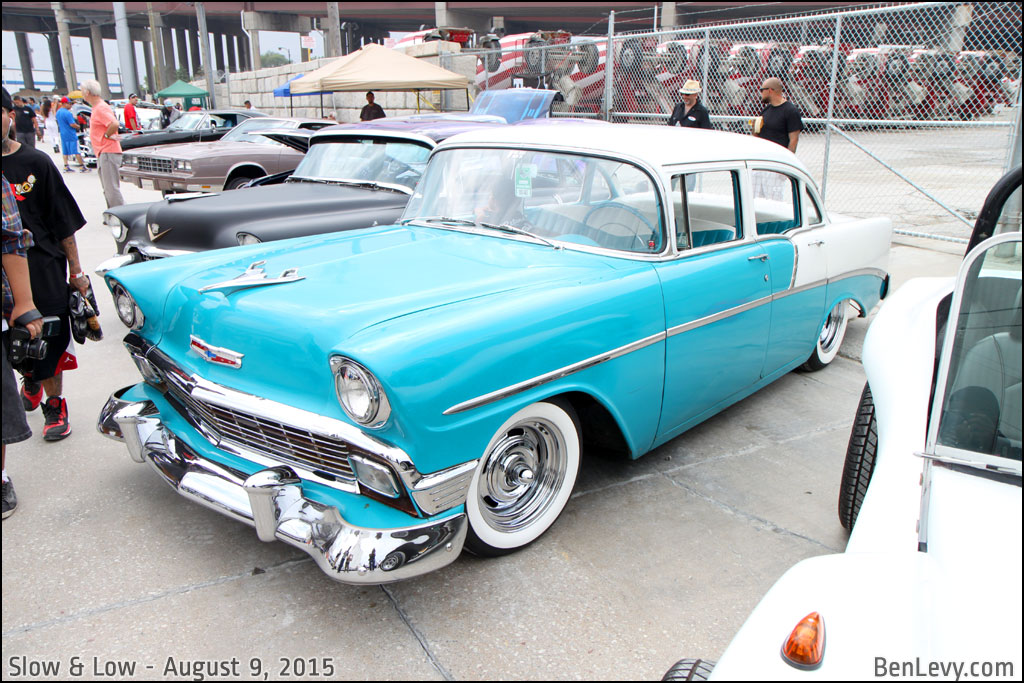 Teal '55 Chevy