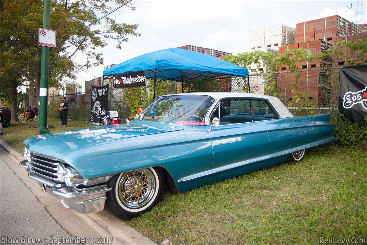 Blue Cadillac De Ville Coupe