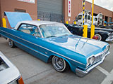 Blue 64 Chevy Impala at Slow & Low Car Show
