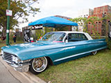 Blue Cadillac De Ville Coupe
