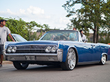 Blue 1963 Lincoln Continental Convertible