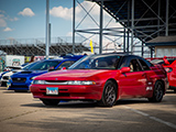 Red Subaru SVX at Subiefest Midwest 2021