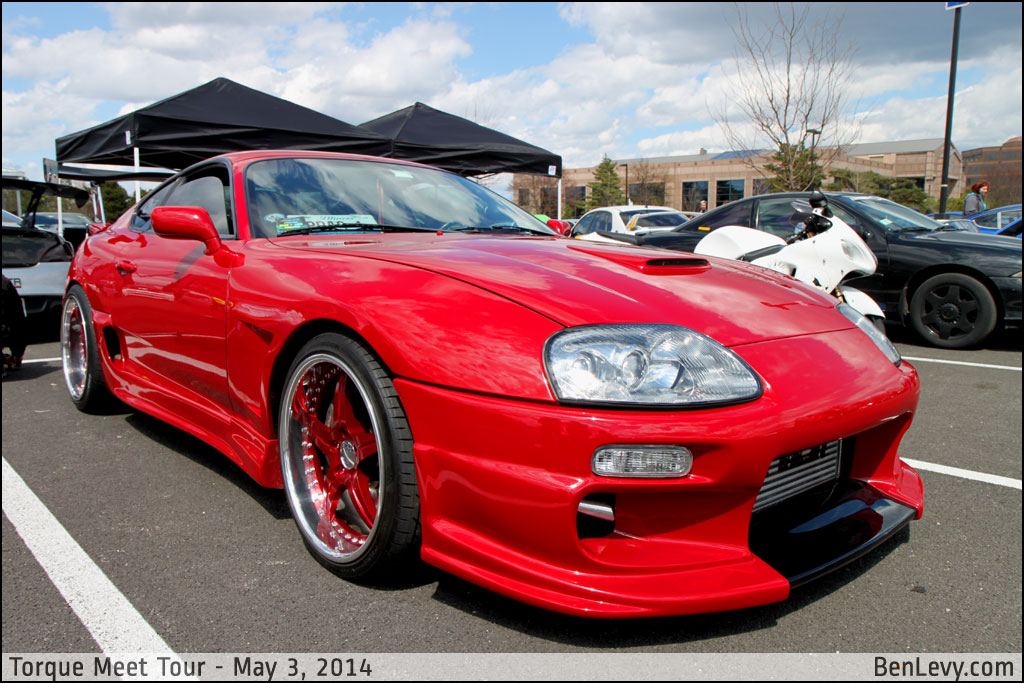 Red Toyota Supra