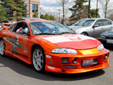 Orange Mitsubishi Eclipse