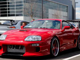 Red Toyota Supra