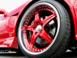 Red Wheel on Toyota Supra