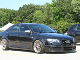 Black Audi S4 with aggressive stance