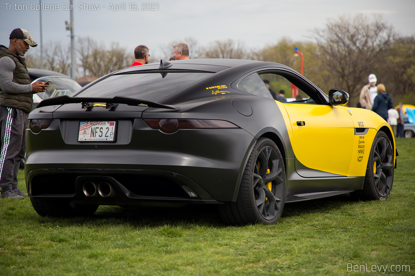 Black and Yellow Jaguar F-Type S