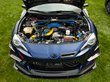 Open Hood of Supercharged Scion FR-S